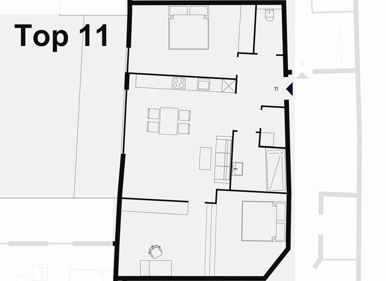 Wohnung zur Miete 903 € 3 Zimmer 79,1 m² 2. Geschoss Hauptplatz 23 Bad Radkersburg 8490
