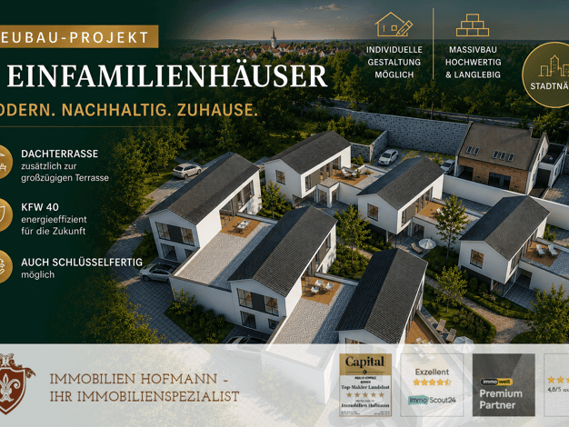 Einfamilienhaus zum Kauf - Erstbezug 486.000 € 5 Zimmer 150,8 m² 243,2 m² Grundstück Landau Landau an der Isar 94405