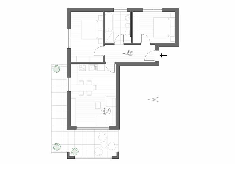 Wohnung zum Kauf 655.000 € 3 Zimmer 64,6 m² 1. Geschoss Dorfweg 109 Hafling 39010