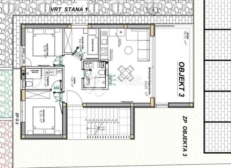 Wohnung zum Kauf 390.000 € 3 Zimmer 118 m² 3. Geschoss Vir