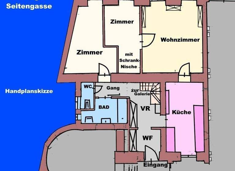 Wohnung zur Miete 863 € 3 Zimmer 99 m² EG Wien 1040