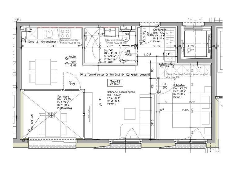 Wohnung zur Miete 1.455 € 2 Zimmer 48 m² 3. Geschoss Seeschanze Lochau 6900