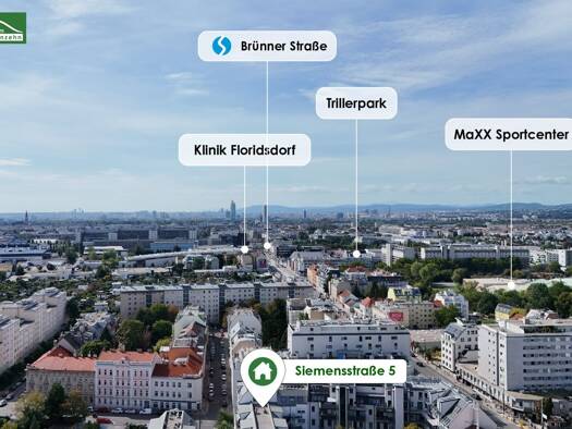 Wohnung zur Miete 700 € 2 Zimmer 49,5 m² 1. Geschoss frei ab 01.12.2026 Siemensstraße 5 Wien 1210