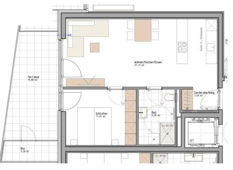 Wohnung zum Kauf 379.000 € 2 Zimmer 52 m² Lochau 6911