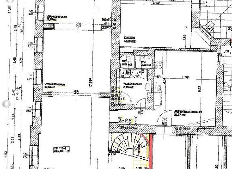 Atelier zur Miete 7,75 € 3 Zimmer Wien 15.,Rh-Fh 1150