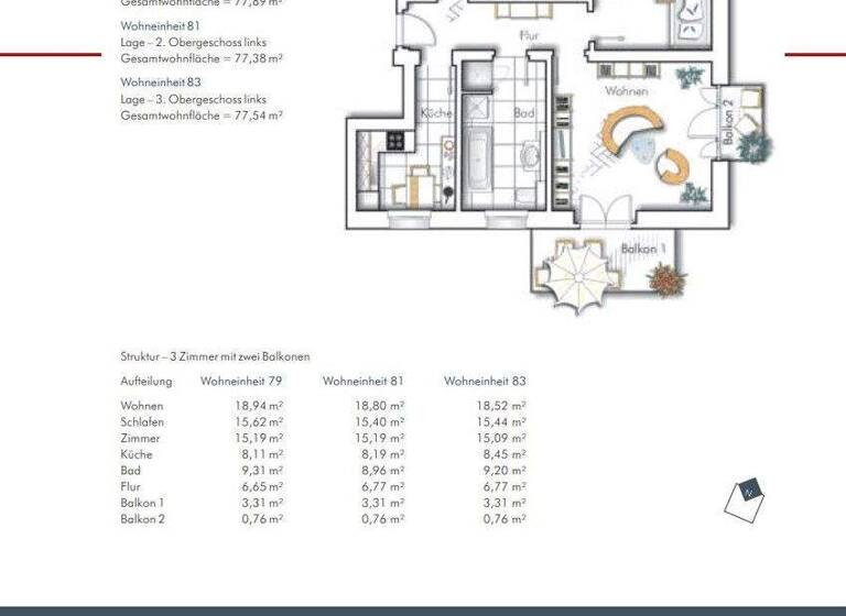 Wohnung zum Kauf 198.000 € 3 Zimmer 77,9 m² 1. Geschoss Neulindenau Leipzig 04179