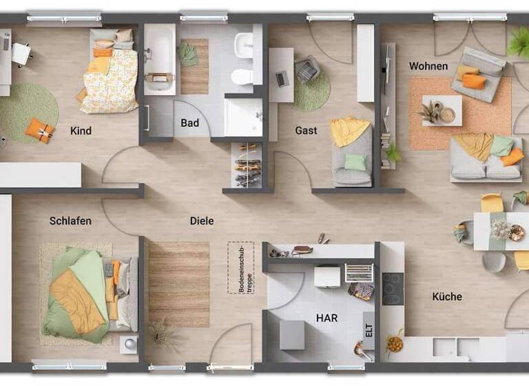 Haus zum Kauf provisionsfrei 309.575 € 3 Zimmer 102 m² 655 m² Grundstück Plein 54518