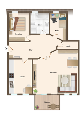 Wohnung zum Kauf provisionsfrei 140.000 € 3 Zimmer 120 m²<br/>Wohnfläche ab sofort<br/>Verfügbarkeit Hasselbachstraße Barnstorf Wolfsburg 38446