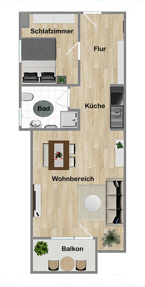 Wohnung zum Kauf 247.900 € 1,5 Zimmer 36 m²<br/>Wohnfläche Stein 24235