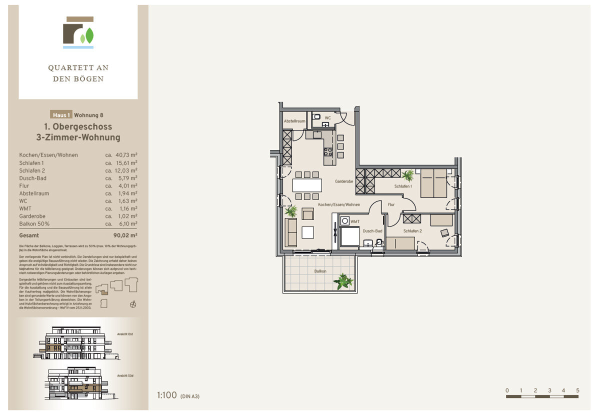 Wohnung zum Kauf 439.900 € 3 Zimmer 90 m²<br/>Wohnfläche Bergheim Bergheim 50126