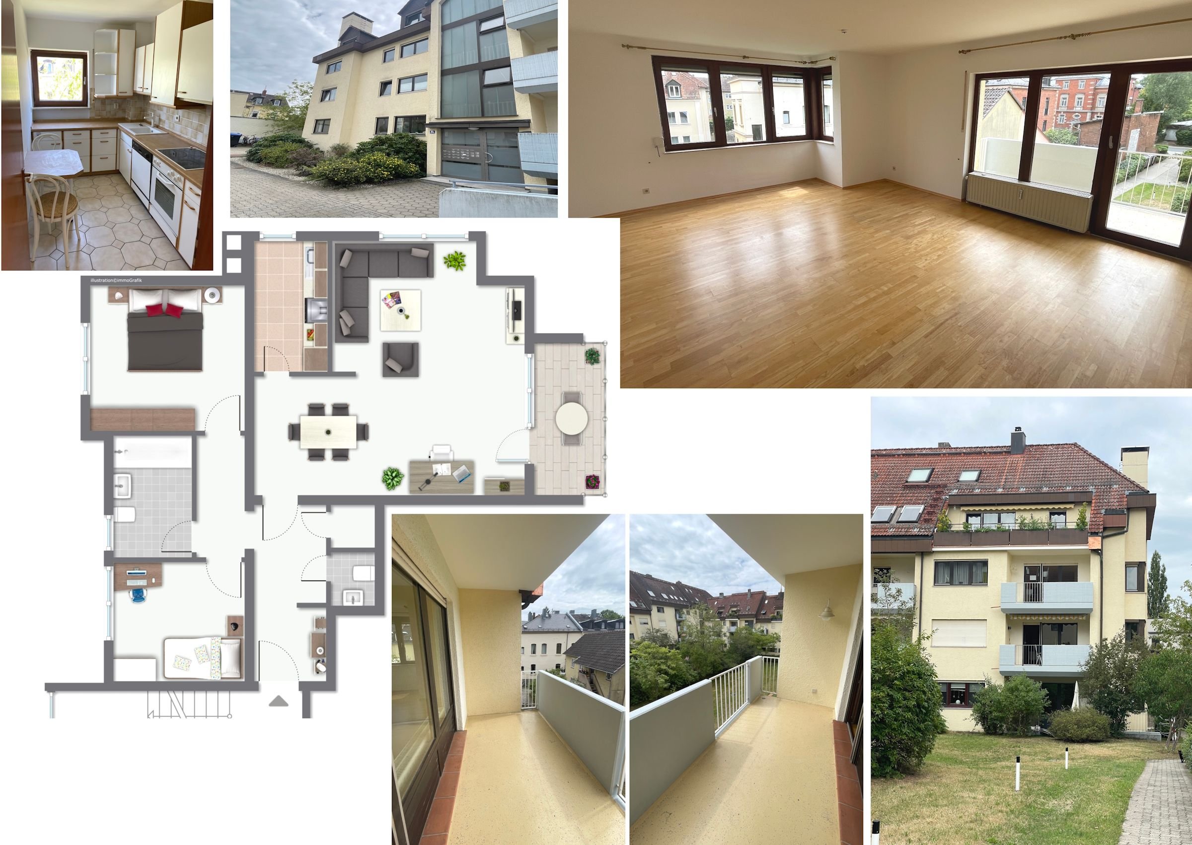 Wohnung zum Kauf 325.000 € 3 Zimmer 91,5 m²<br/>Wohnfläche 2.<br/>Geschoss City Bayreuth 95444