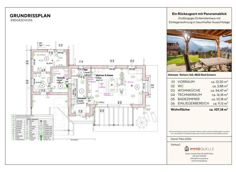 Haus zum Kauf 890.000 € 5 Zimmer 186,2 m² 791 m² Grundstück Bad Goisern am Hallstättersee 4822
