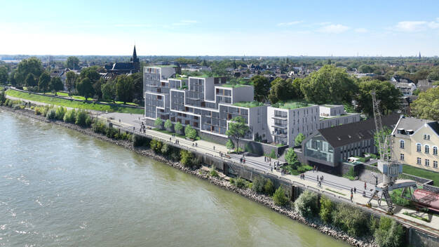 Penthouse zum Kauf - Neubau provisionsfrei 1.482.300 € 5 Zimmer 226 m² 5. Geschoss Am Zollhof 6 Uerdingen Krefeld 47829