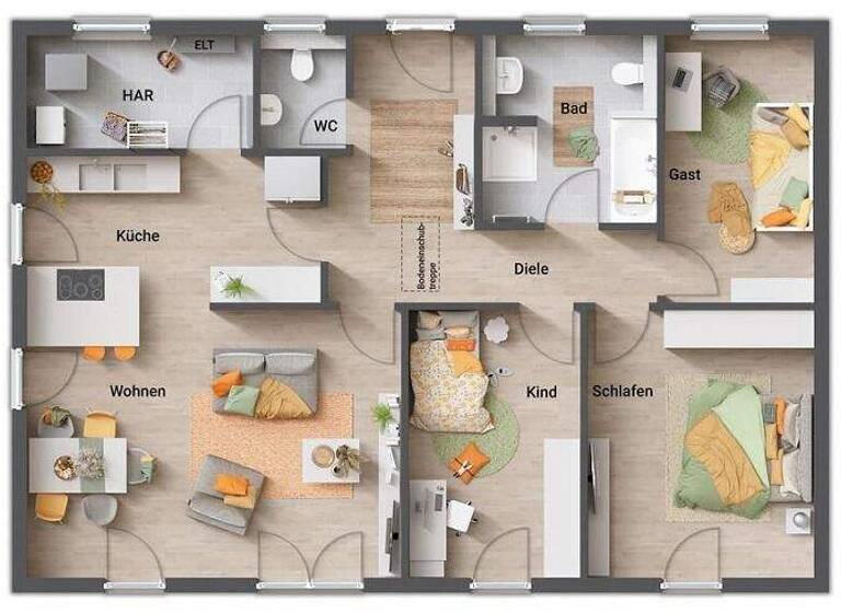 Bungalow zum Kauf - Erstbezug 437.420 € 4 Zimmer 113,5 m² 600 m² Grundstück Träg Welschbillig 54298