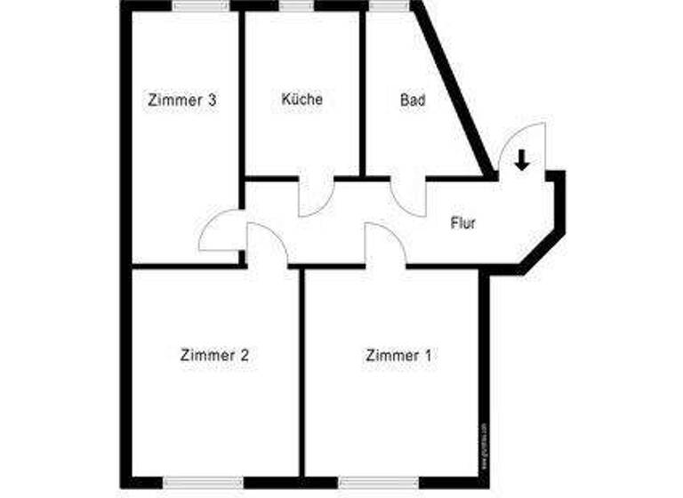 Wohnung zur Miete 624 € 3 Zimmer 71,7 m² frei ab 17.04.2026 Triftstr. 8 Miltitz Leipzig 04205