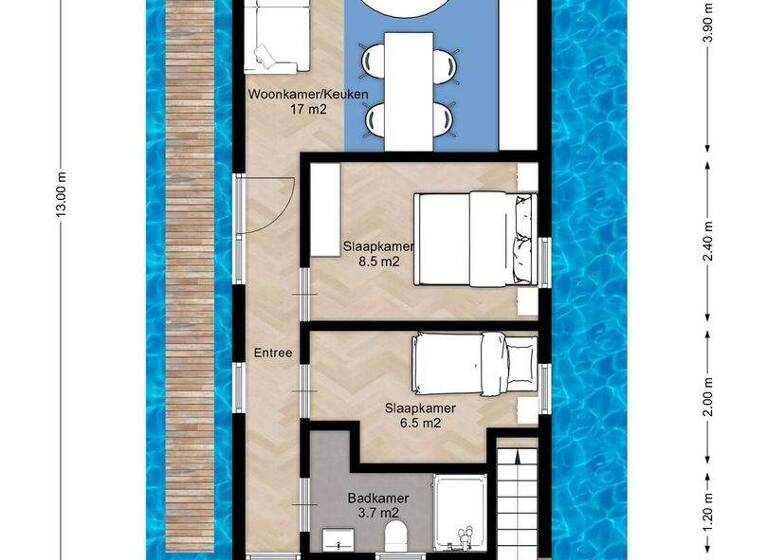 Haus zum Kauf 397.000 € 3 Zimmer 50 m² vuurtorenweg 0 ong lemmer 8531 HJ
