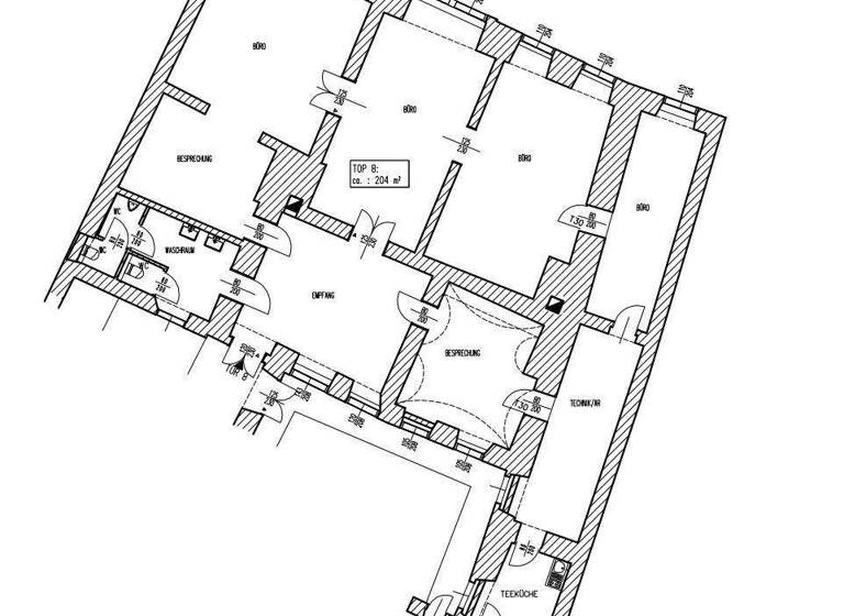 Bürofläche zur Miete 3.680 € 5,5 Zimmer 200 m² Bürofläche Wien 1010