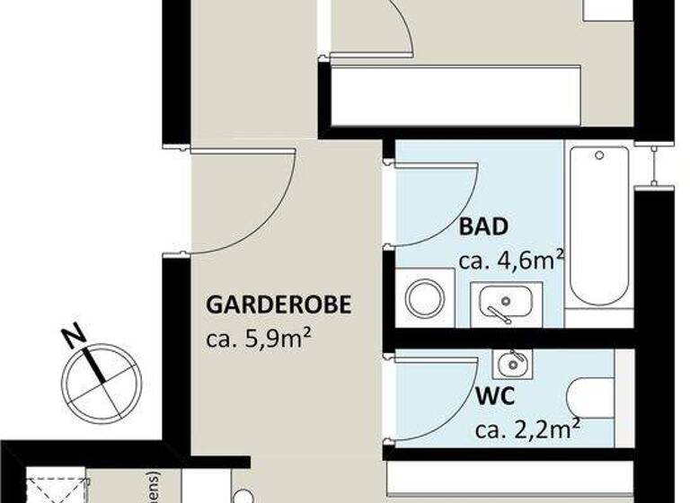 Wohnung zur Miete 1.100 € 3 Zimmer 77,2 m² 1. Geschoss frei ab sofort Torkelweg 7 Röthis 6832