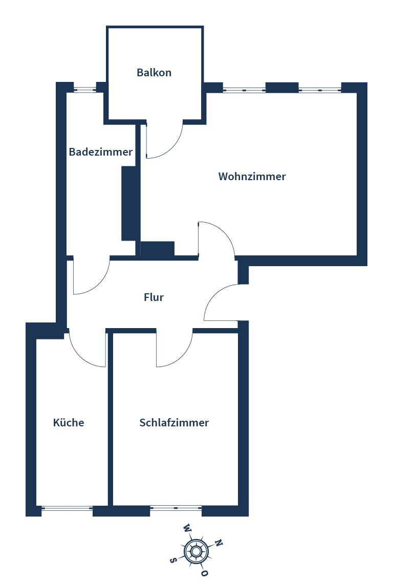 Wohnung zum Kauf 109.000 € 2 Zimmer 51,4 m²<br/>Wohnfläche 1.<br/>Geschoss Mockau - Süd Leipzig 04357