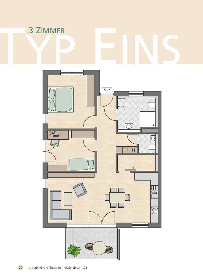 Wohnung zum Kauf provisionsfrei 394.110 € 3 Zimmer 87 m²<br/>Wohnfläche ab sofort<br/>Verfügbarkeit Grünwanger Str. 2-6 Untersiggingen Deggenhausertal 88693