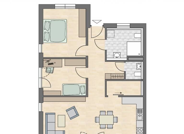 Wohnung zum Kauf provisionsfrei 394.110 € 3 Zimmer 87 m² frei ab sofort Grünwanger Str. 2-6 Untersiggingen Deggenhausertal 88693