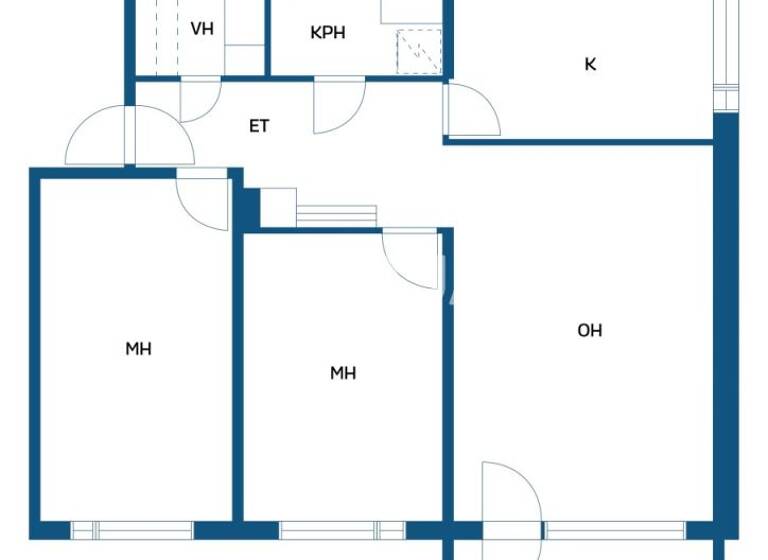 Wohnung zum Kauf 79.000 € 3 Zimmer 76,5 m² 1. Geschoss Koukkarinkatu 6 Turku 20610