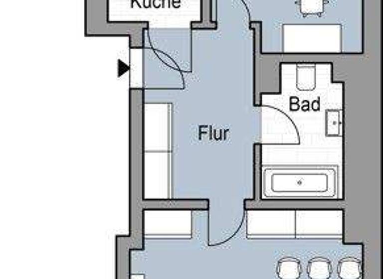 Wohnung zur Miete 890 € 2 Zimmer 64 m² frei ab 23.06.2026 Brehmstr. 25 Düsseltal Düsseldorf 40239