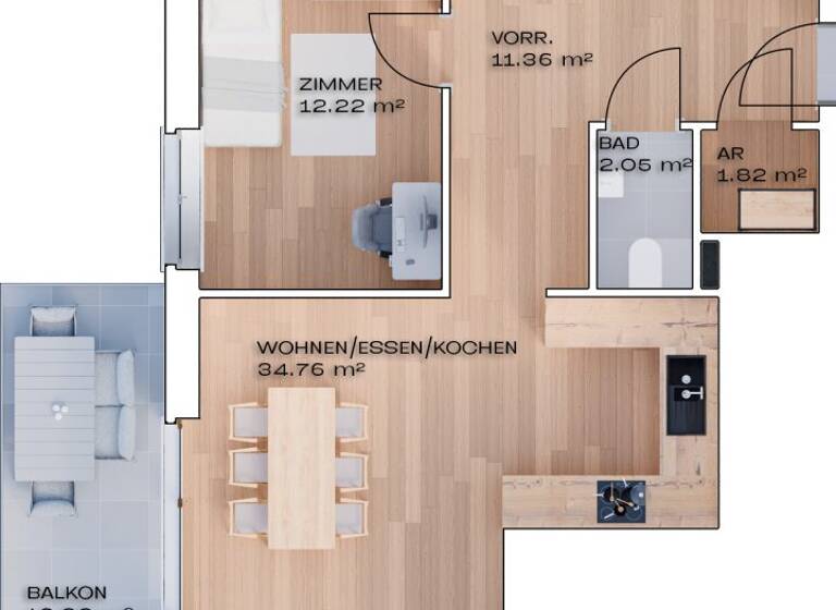 Wohnung zum Kauf - Erstbezug 429.500 € 3 Zimmer 84 m² Brunhildstraße 9 St. Valentin 4300