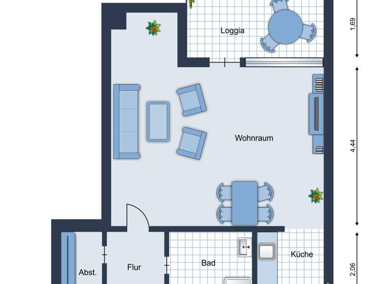 Studio zum Kauf 129.000 € 1 Zimmer 45 m² EG Friedrichskoog 25718