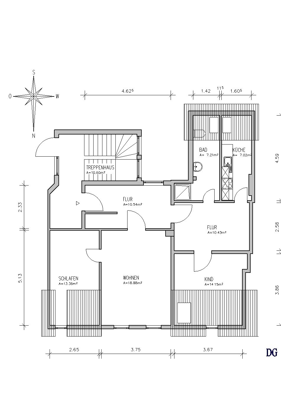 Wohnung zur Miete 530 € 3 Zimmer 81,6 m²<br/>Wohnfläche 13.<br/>Geschoss ab sofort<br/>Verfügbarkeit Haarmannplatz 2 Kernstadt Holzminden 37603