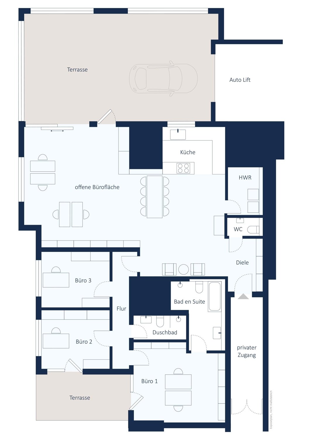 Bürofläche zur Miete 19,37 € 4 Zimmer 191 m²<br/>Bürofläche Heerdt Düsseldorf 40549