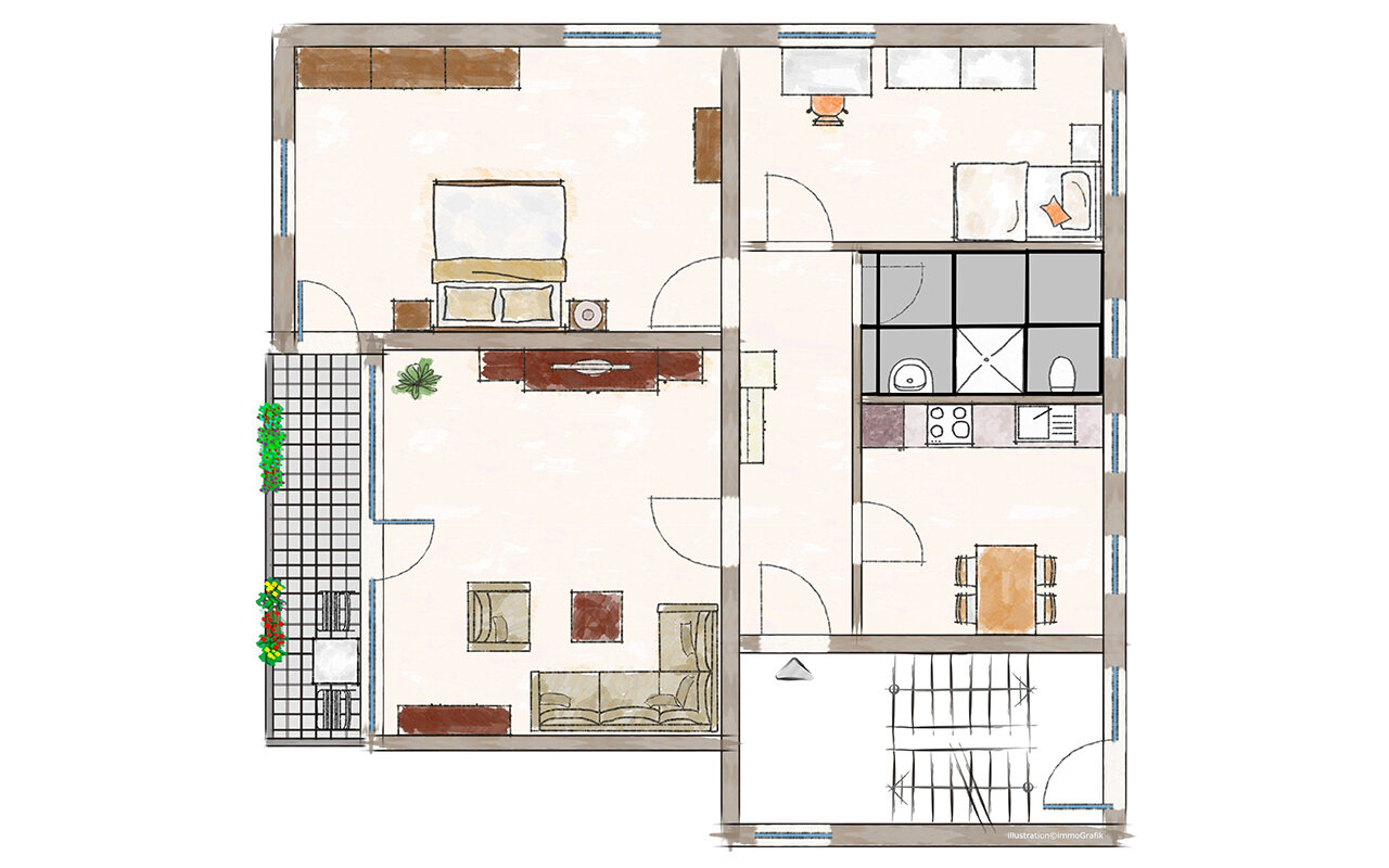 Wohnung zur Miete 820 € 3 Zimmer 68 m²<br/>Wohnfläche 1.<br/>Geschoss 01.03.2025<br/>Verfügbarkeit Olewig 2 Trier 54295