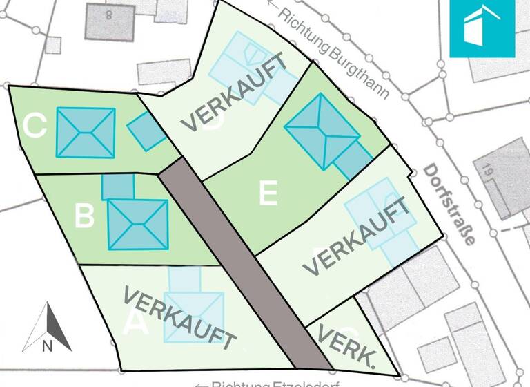 Grundstück zum Kauf provisionsfrei 149.500 € 624 m² Grundstück Baugenehmigung vorhanden Dorfstr. 10 Grub Burgthann 90559