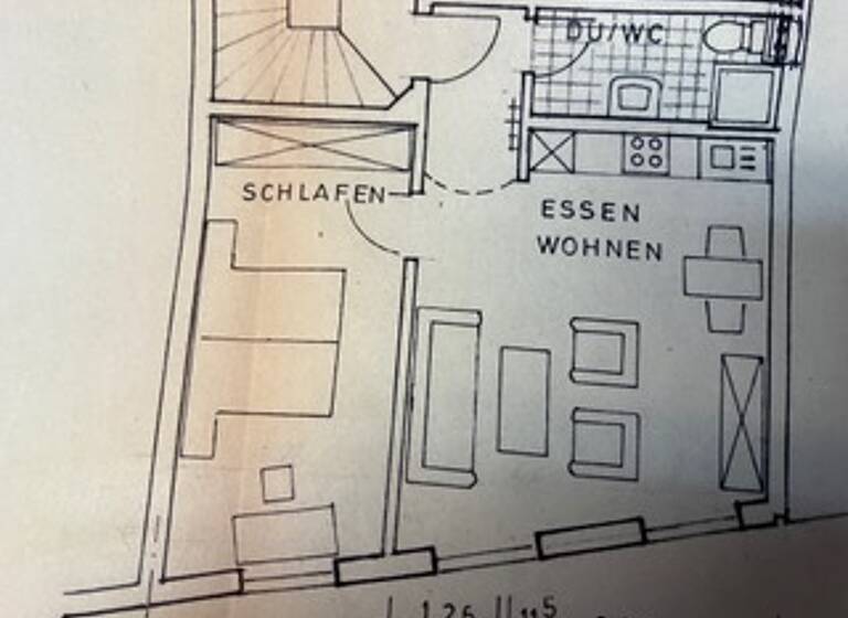 Wohnung zur Miete 600 € 2 Zimmer 45 m²<br/>Wohnfläche 3.<br/>Geschoss ab sofort<br/>Verfügbarkeit Innenstadt Trier 54290
