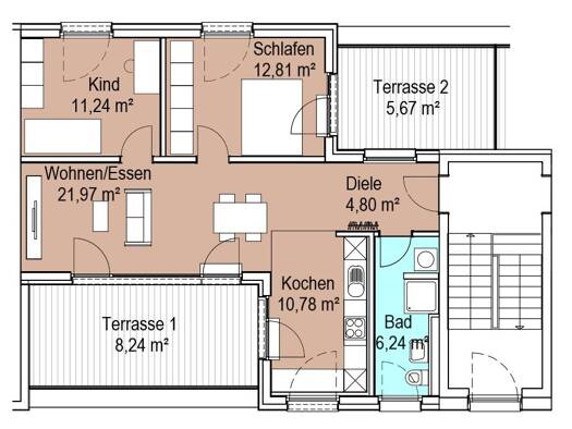Wohnung zur Miete 1.299 € 3 Zimmer 81,7 m² frei ab 01.11.2026 Käfertal Käfertal 68309