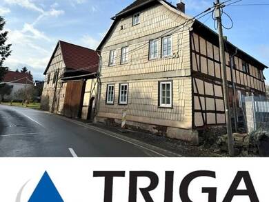 Einfamilienhaus zum Kauf 56.000 € 9 Zimmer 150 m² 1.609 m² Grundstück Friedrichsthal Bleicherode Friedrichsthal 99752