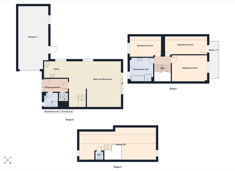 Doppelhaushälfte zum Kauf 629.000 € 5,5 Zimmer 141,3 m² 363 m² Grundstück Zimmerhof Bad Rappenau 74906