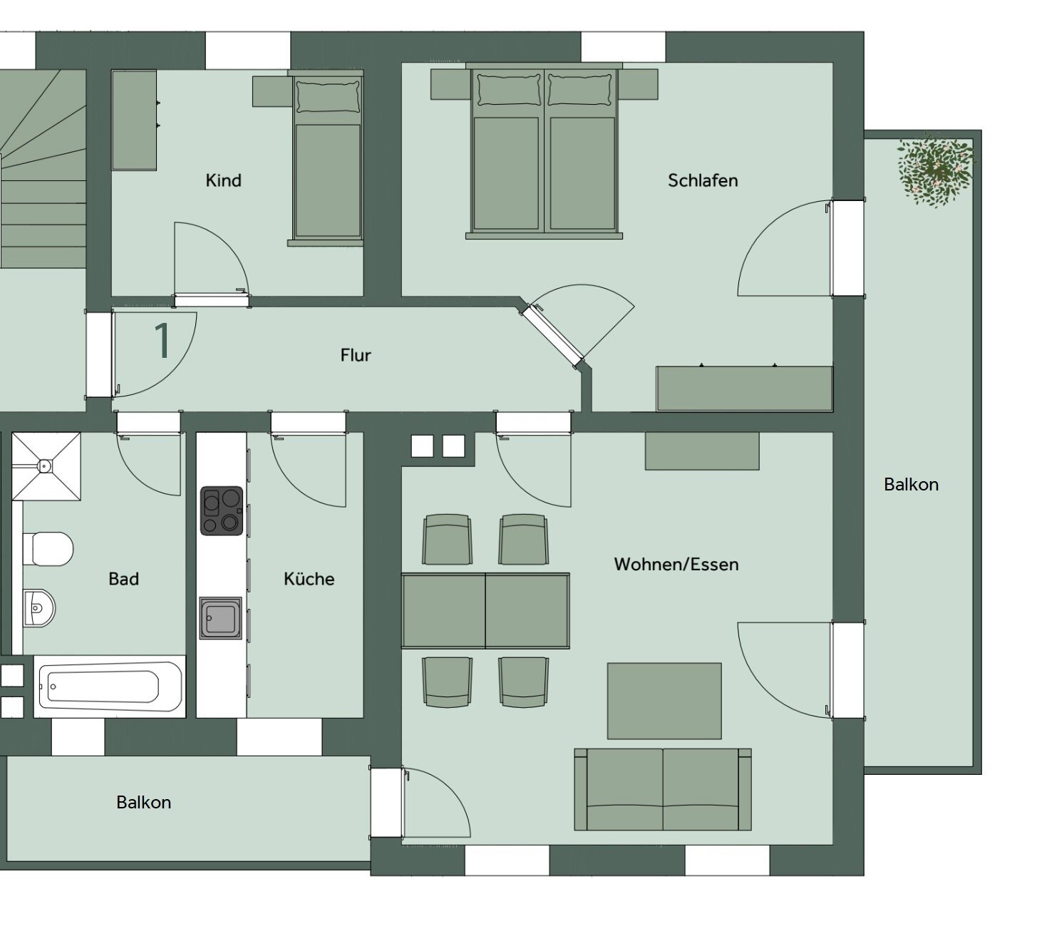 Wohnung zum Kauf 625.000 € 3 Zimmer 79,1 m²<br/>Wohnfläche 1.<br/>Geschoss Trinis Rottach-Egern 83700