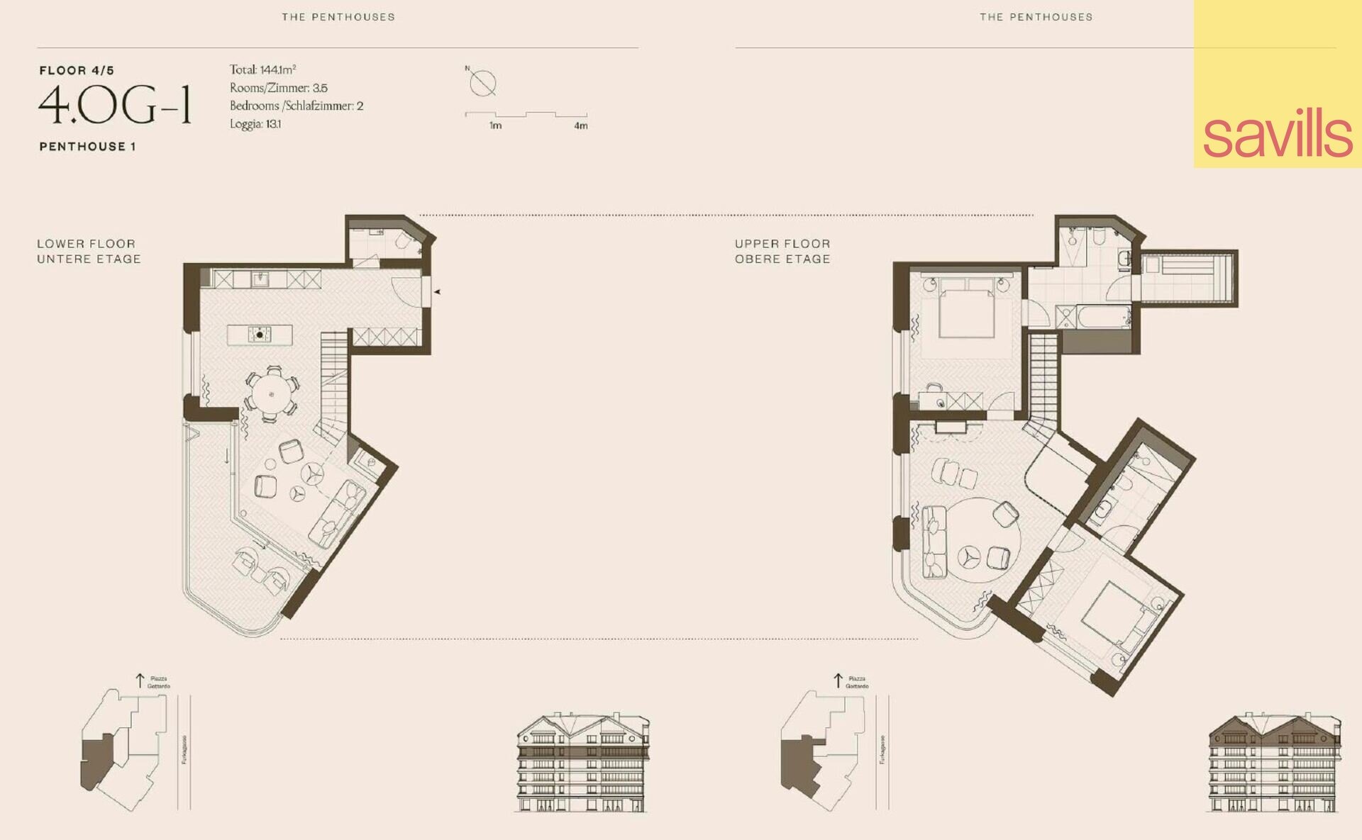 Penthouse zum Kauf 3.444.192 € 3,5 Zimmer 144,1 m²<br/>Wohnfläche Furkagasse 4 Andermatt 6490