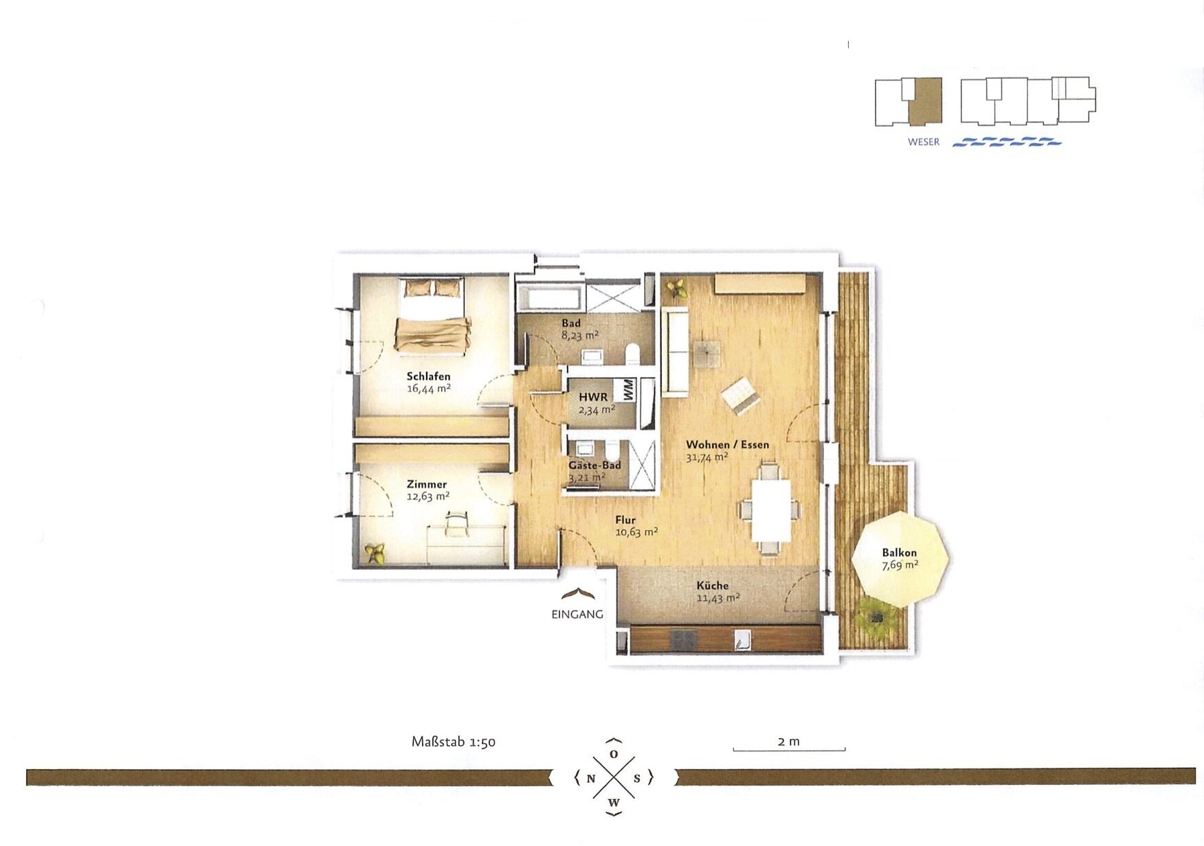 Wohnung zum Kauf provisionsfrei 1.388 € 3 Zimmer 104 m²<br/>Wohnfläche ab sofort<br/>Verfügbarkeit Kommodore-Johnsen-Boulevard Häfen - Handelshäfen Bremen 28217