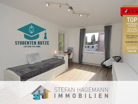Studio zur Miete auf Zeit 500 € 1 Zimmer 20,1 m² frei ab sofort Elmshorn 25335