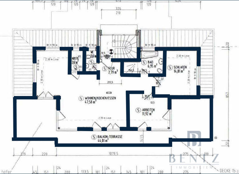 Penthouse zum Kauf 299.000 € 3 Zimmer 99 m² 2. Geschoss Lehe Bremerhaven 27580