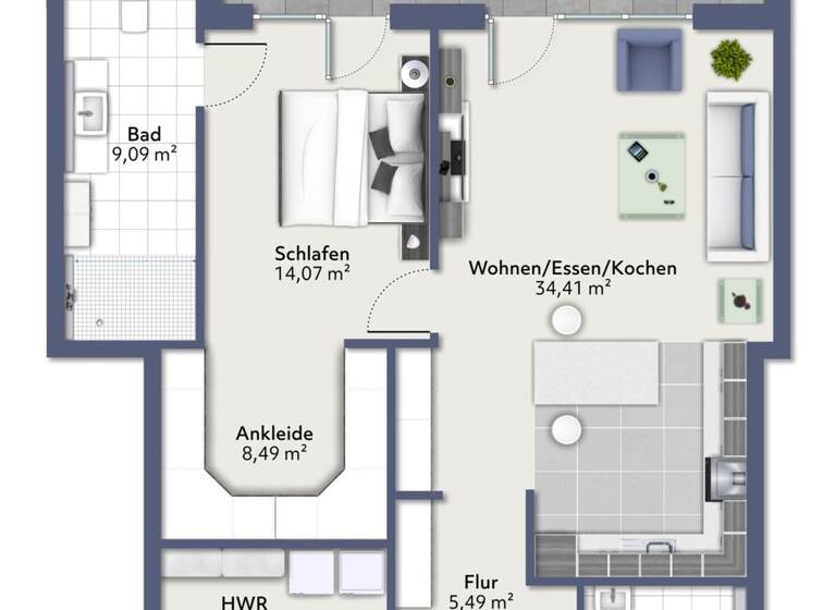 Wohnung zum Kauf 275.000 € 2 Zimmer 84,4 m² EG St. Arnold Neuenkirchen 48485