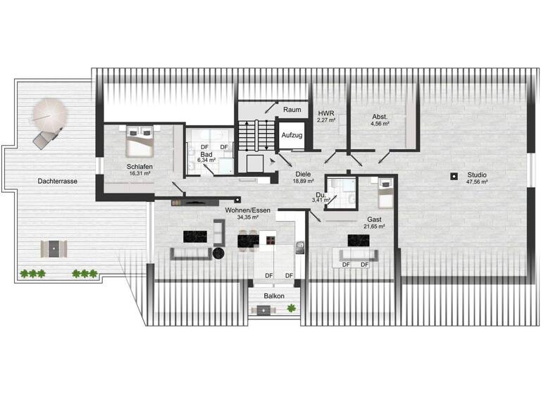 Penthouse zum Kauf 845.000 € 4 Zimmer 190 m² 4. Geschoss Germering Germering / Unterpfaffenhofen 82110