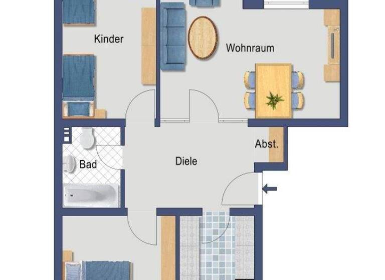 Wohnung zum Kauf provisionsfrei 169.000 € 3 Zimmer 77,2 m² EG Danziger Straße 2 a Mettmann 40822