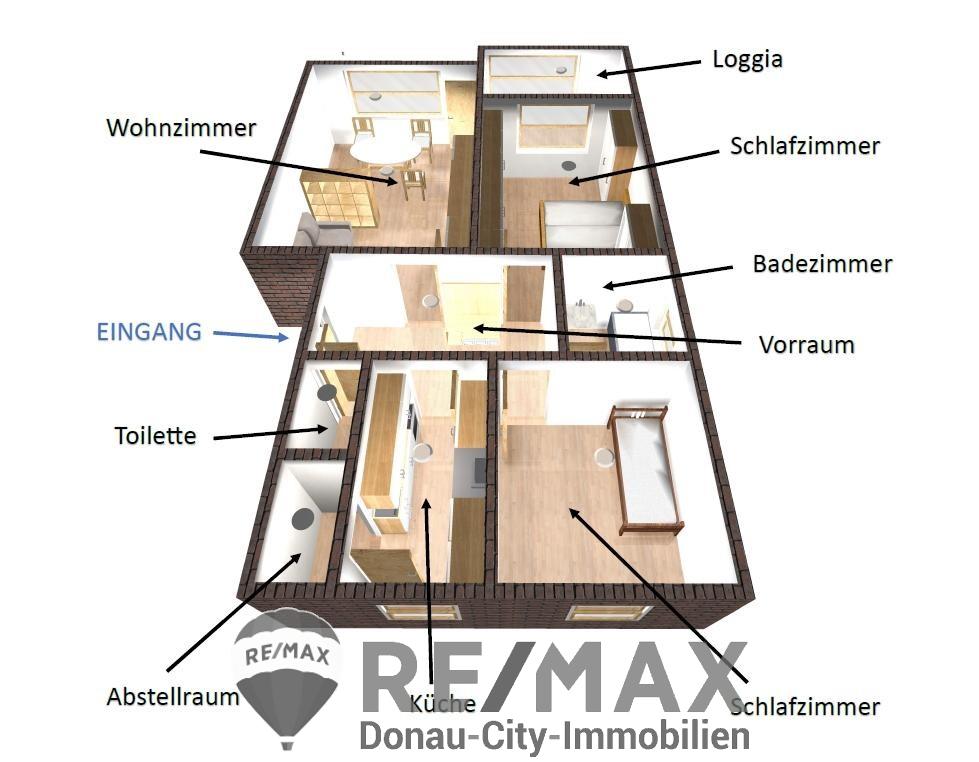 Wohnung zum Kauf 275.000 € 3 Zimmer 77,2 m²<br/>Wohnfläche Wiener Neudorf 2351