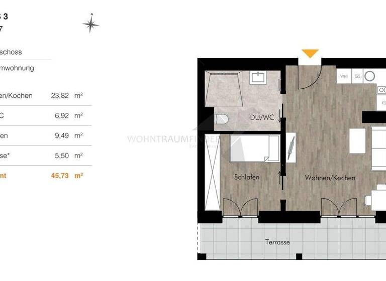 Wohnung zur Miete - Erstbezug 697 € 2 Zimmer 45,7 m² EG frei ab 01.03.2026 Unritzstraße 38 Rabenstein Chemnitz 09117