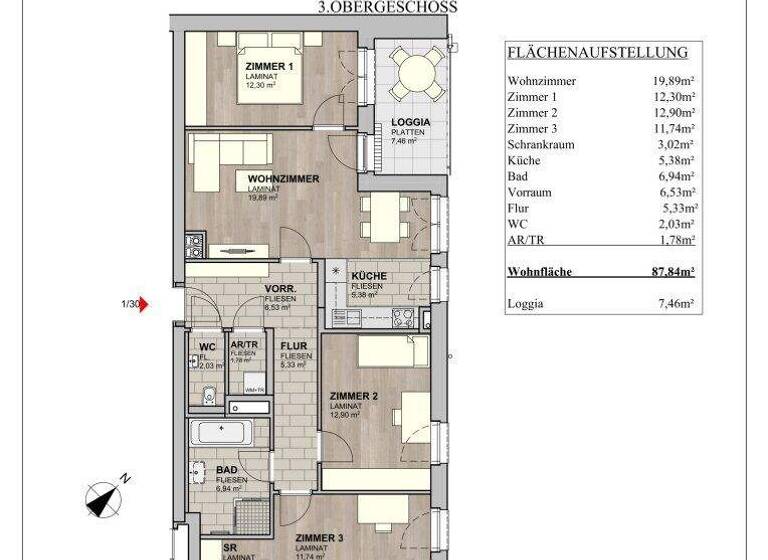 Wohnung zum Kauf - Erstbezug provisionsfrei 405.900 € 4 Zimmer 87,8 m² Kottingbrunn 2542