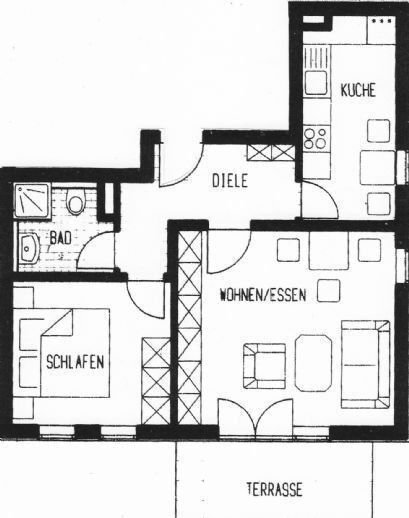 Wohnung zur Miete 400 € 2 Zimmer 44,6 m²<br/>Wohnfläche 2.<br/>Geschoss ab sofort<br/>Verfügbarkeit Cotta (Grillparzerplatz) Dresden 01157