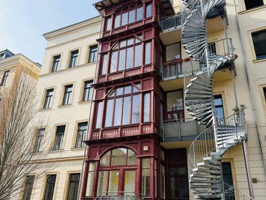 Wohnung zur Miete 1.054 € 2 Zimmer 97,7 m² 4. Geschoss Schwägrichenstr. 9 Zentrum-Süd Leipzig 04107